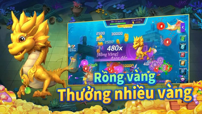 Bắn Cá Rồng giao diện đặc sắc, thu hút
